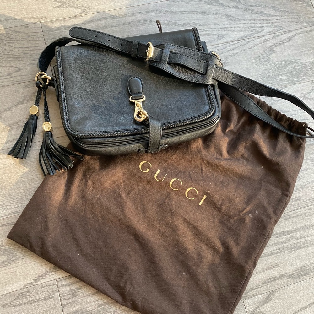 Gucci leather shoulder bag